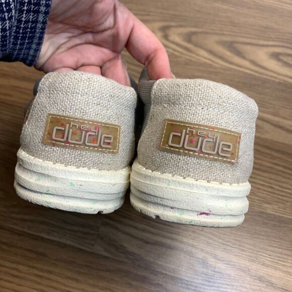 Hey Dude Wally Eco Sox Cobblestone Mens Loafers Size 8 Gray - Picture 4 of 10